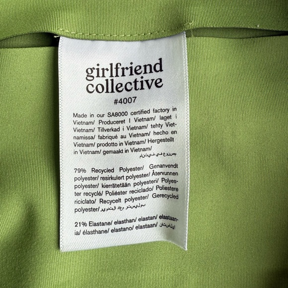 Girlfriend Collective Sage Green Leggings Size M - Picture 4 of 5